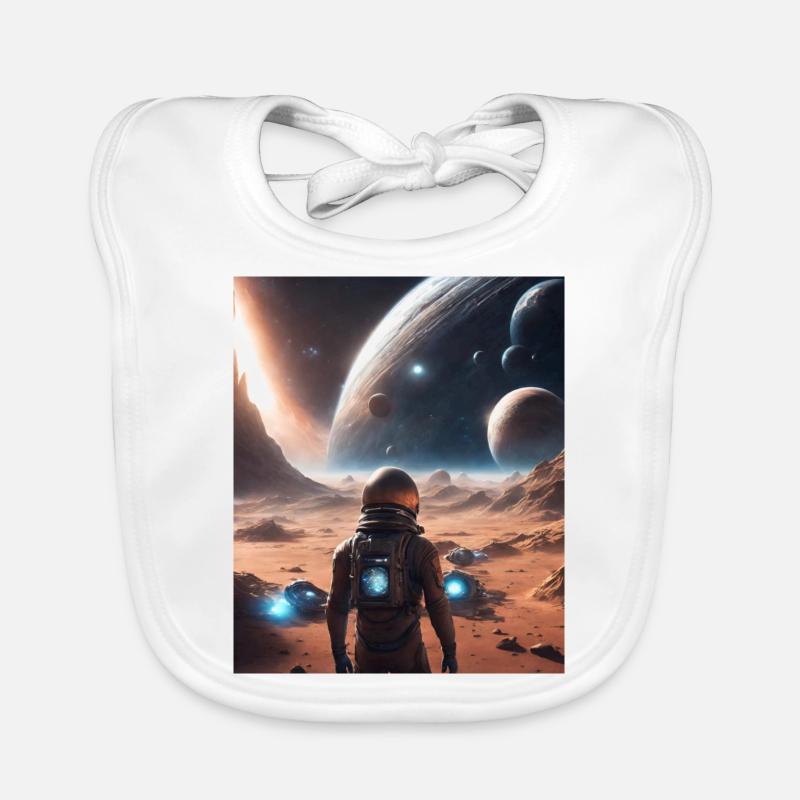 Planètes Extra-atmosphérique Bavoir bio Bébé