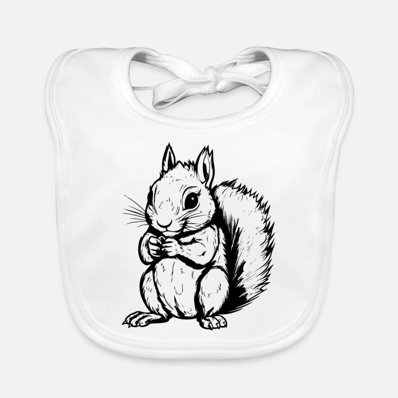 Ein Eichhörnchen Baby Bio-Lätzchen