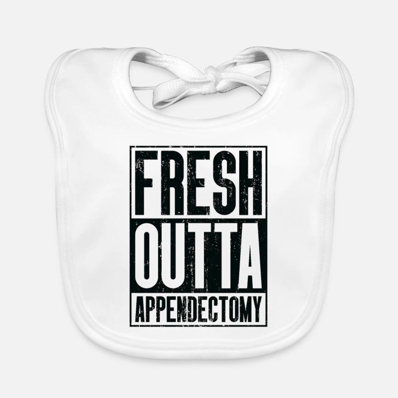 Fresh Outta Surgery - Appendectomy Organic Baby Bibs