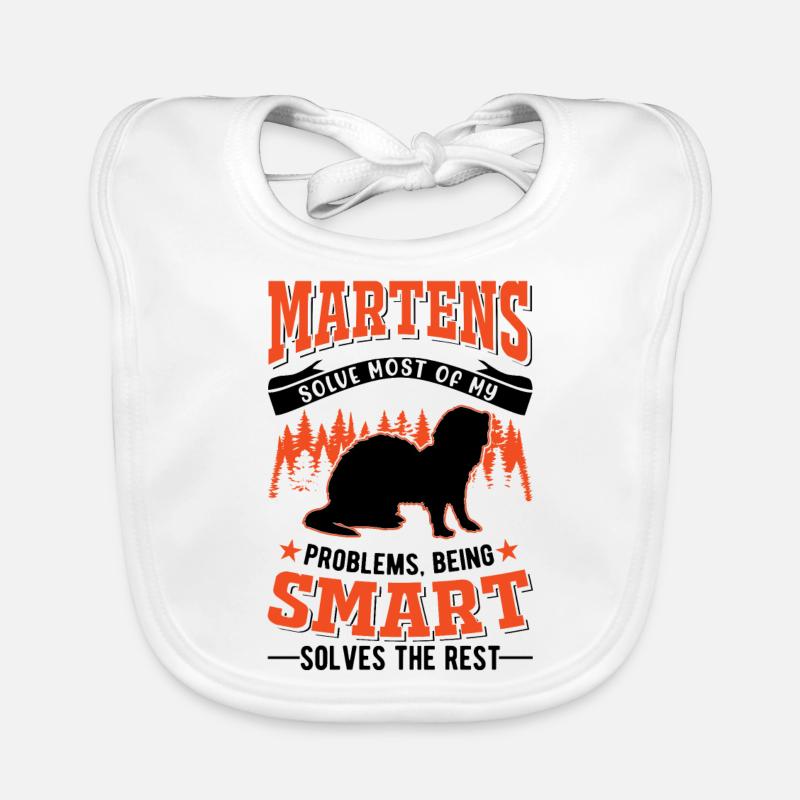 Marten Gift Mink Badger Pine Marten Organic Baby Bibs