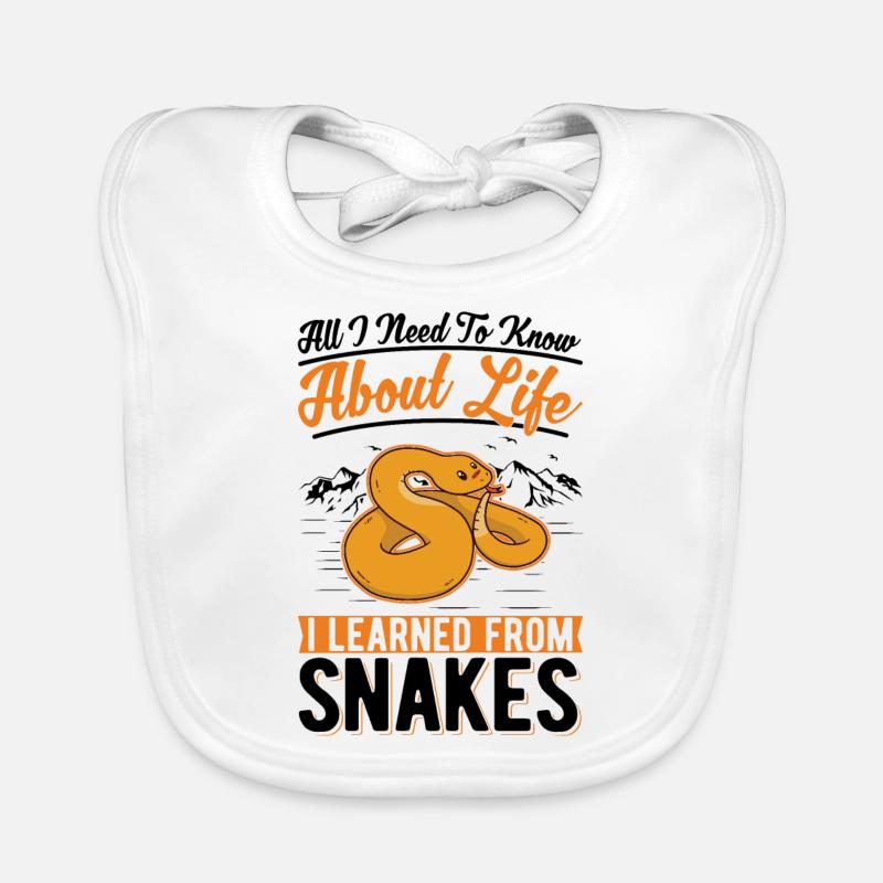 Propriétaire de serpent Snake Lover Bavoir bio Bébé