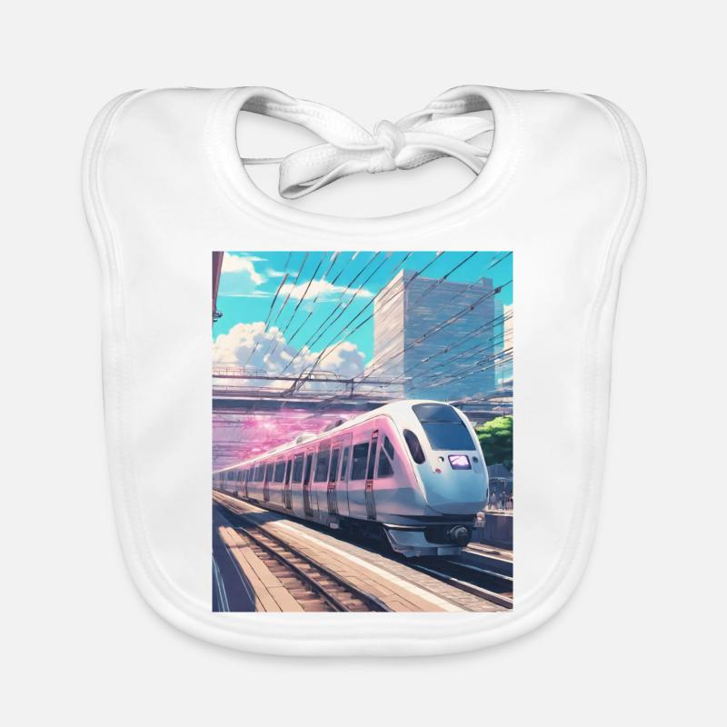 Train Japan Organic Baby Bibs