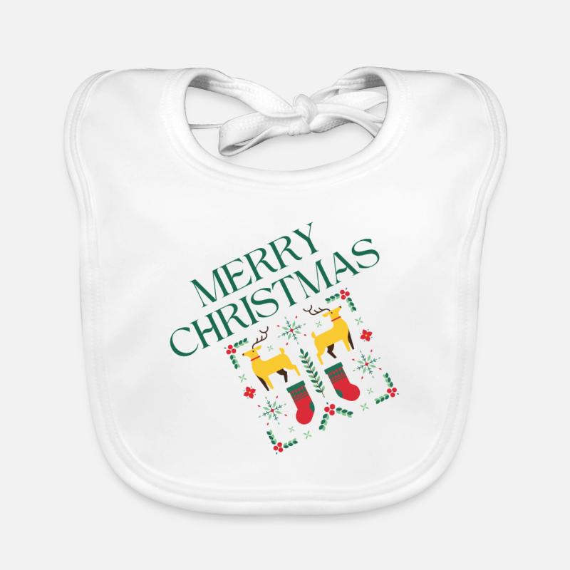 Frohe Weihnachten Oldy | XMAS Baby Bio-Lätzchen