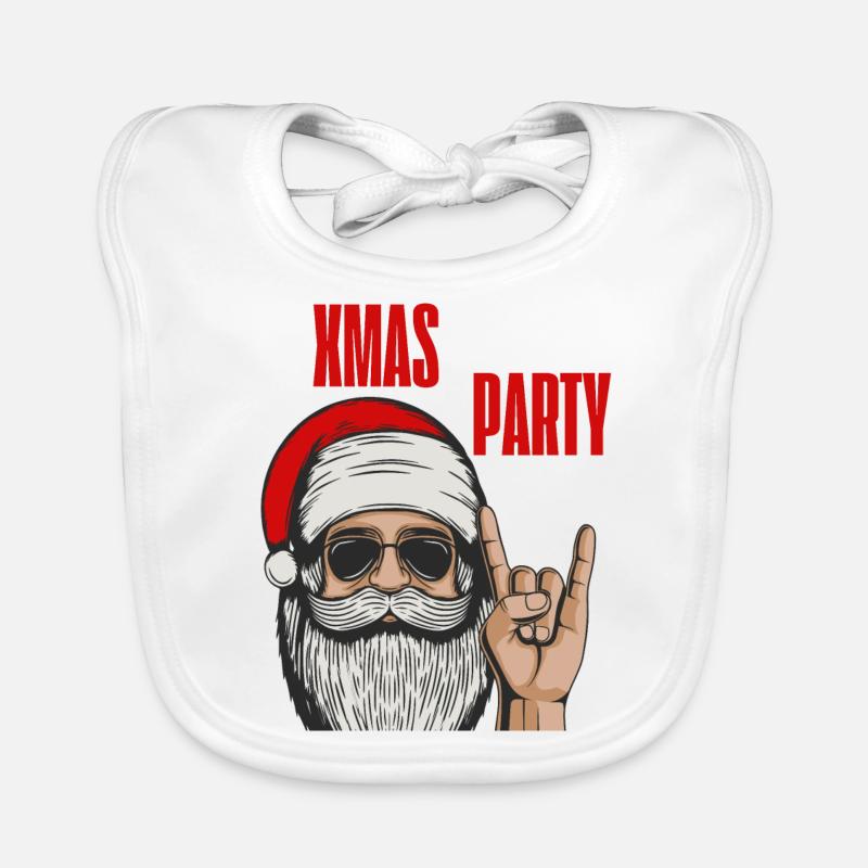 Coole Weihnachtsfeier | XMAS Baby Bio-Lätzchen