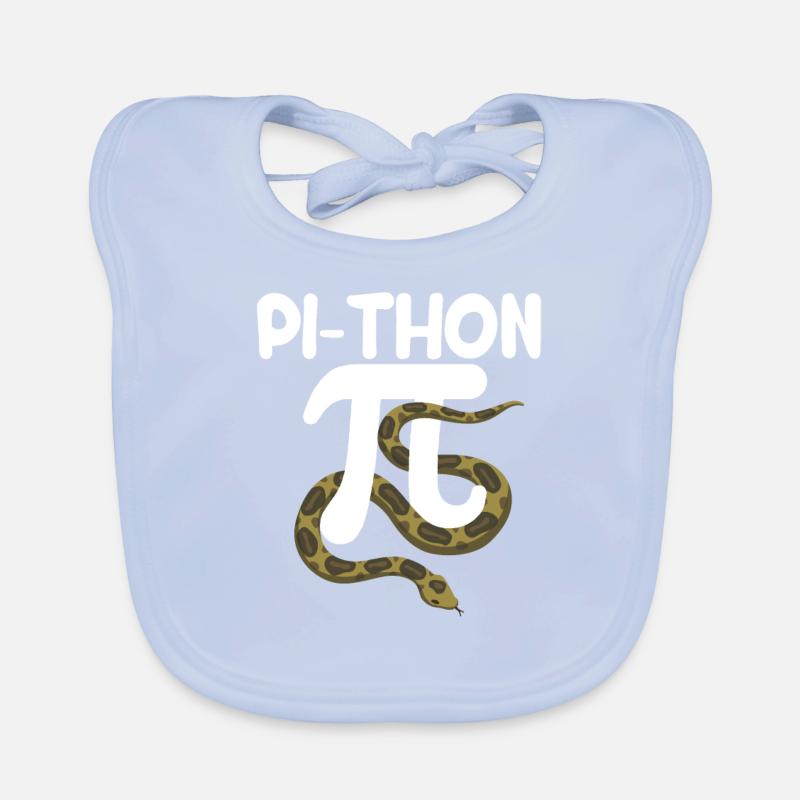Pi-Thon Lustiger Pi-Tag Python Schlange Mathematik Baby Bio-Lätzchen