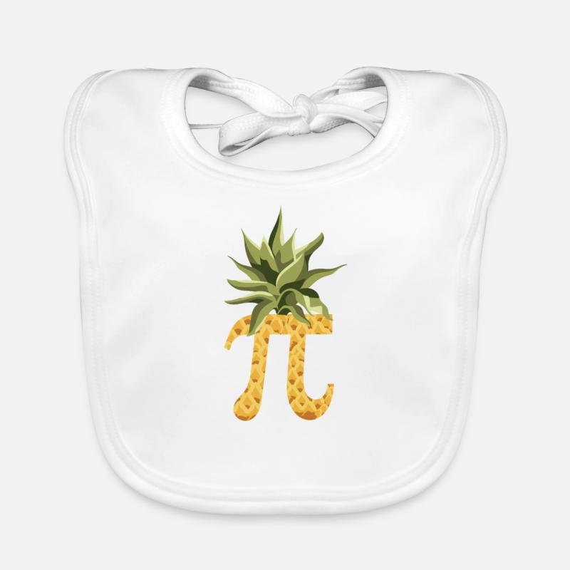 Pineapple Lover Funny Pi Day Pi-Neapple Enseignant Bavoir bio Bébé