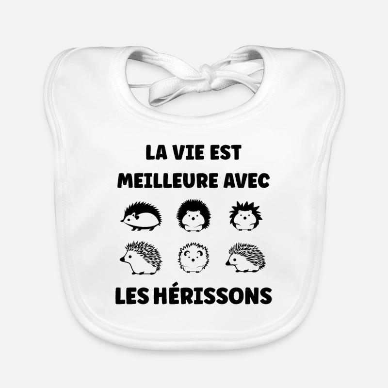 Hérisson Bavoir bio Bébé