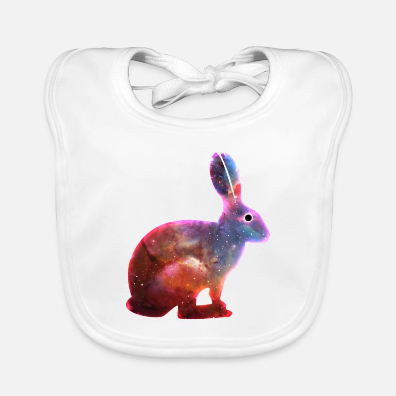 Cosmic Rabbit & Singularity Eye Organic Baby Bibs