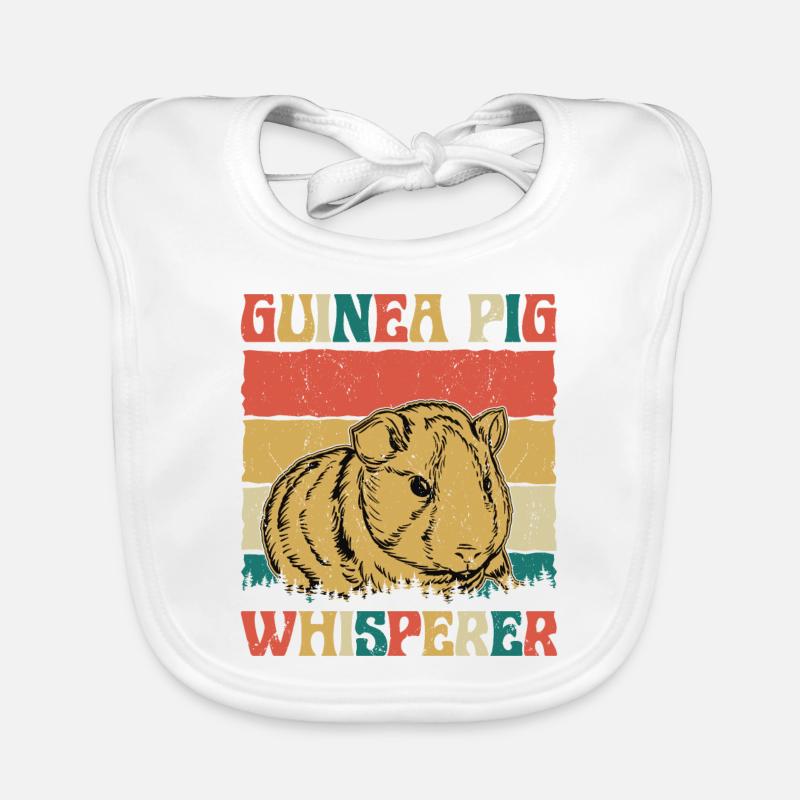 Cochon d’Inde Chuchoteur Rongeur Cochons d’Inde Cavy Amant Bavoir bio Bébé