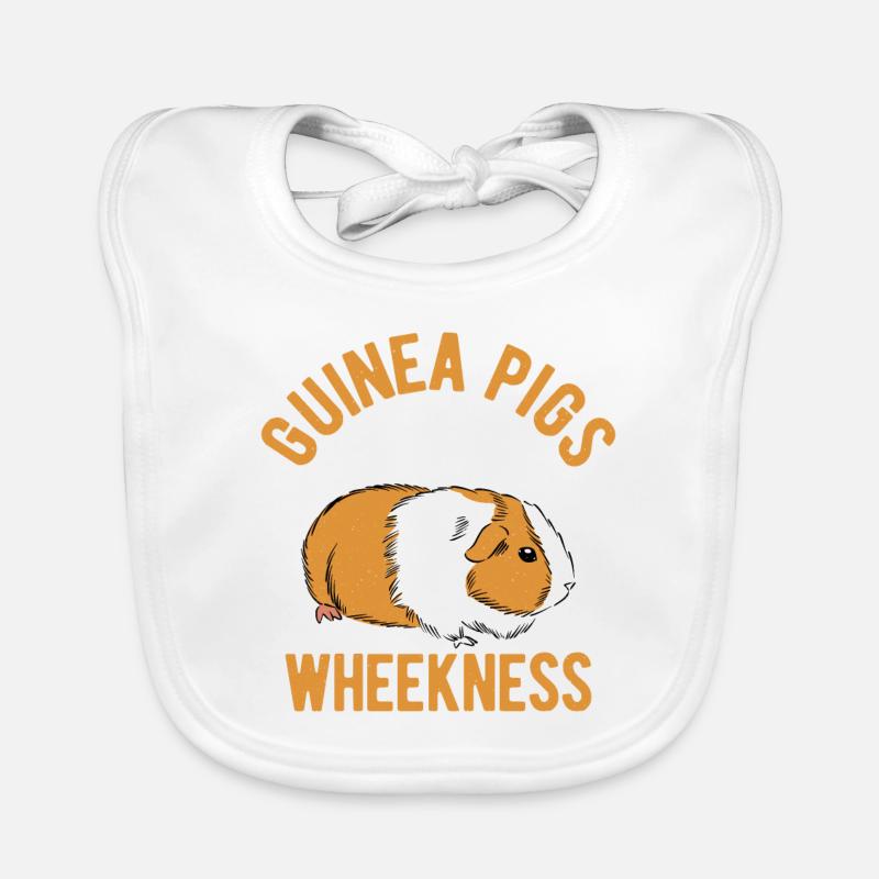 Les cochons d’Inde sont mon amant de rongeur Wheekness Cavy Bavoir bio Bébé