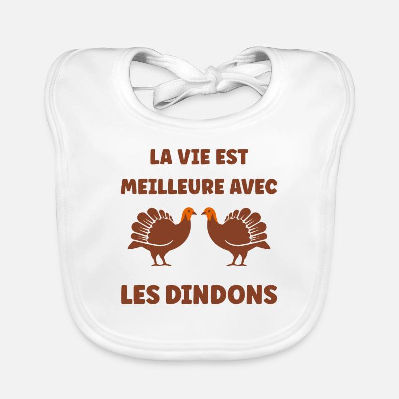 dindons Bavoir bio Bébé
