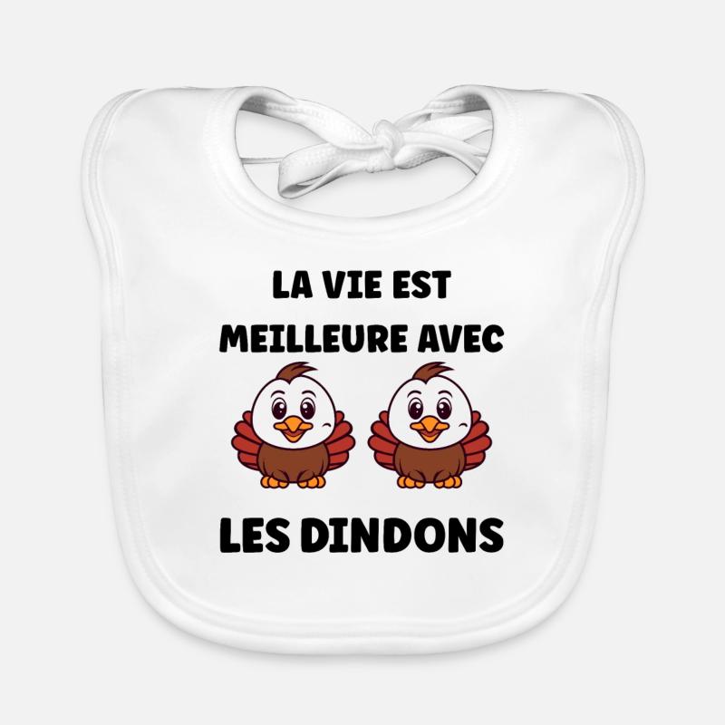 dindons Bavoir bio Bébé