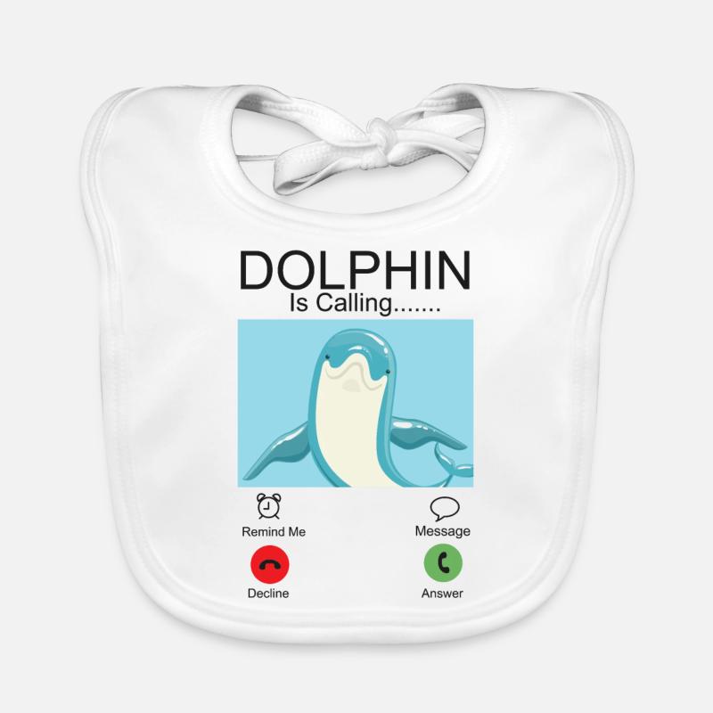 Dolphin Phone Display Dolphin Is Organic Baby Bibs