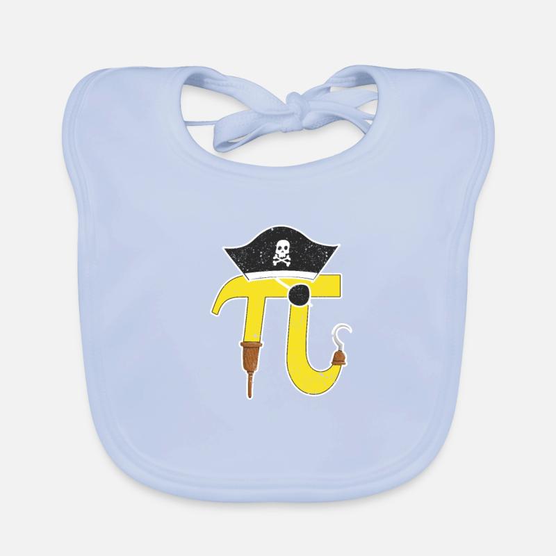 Pi Day Pirate Math Geek Mathematische Zahlen-Nerd Baby Bio-Lätzchen