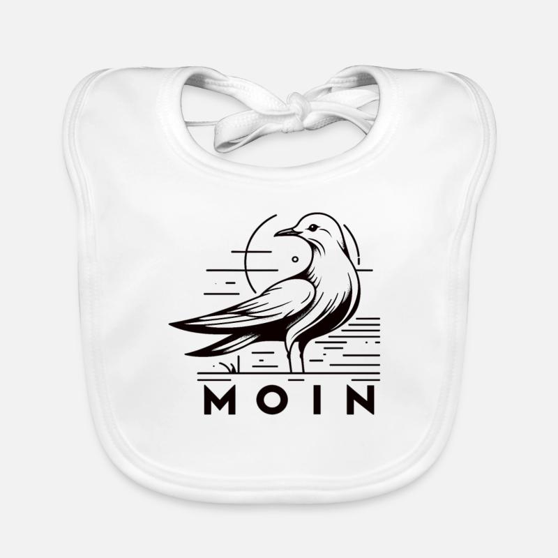 Moin Möwe Moin Sprüche Hamburg Moin Dialekt Baby Bio-Lätzchen