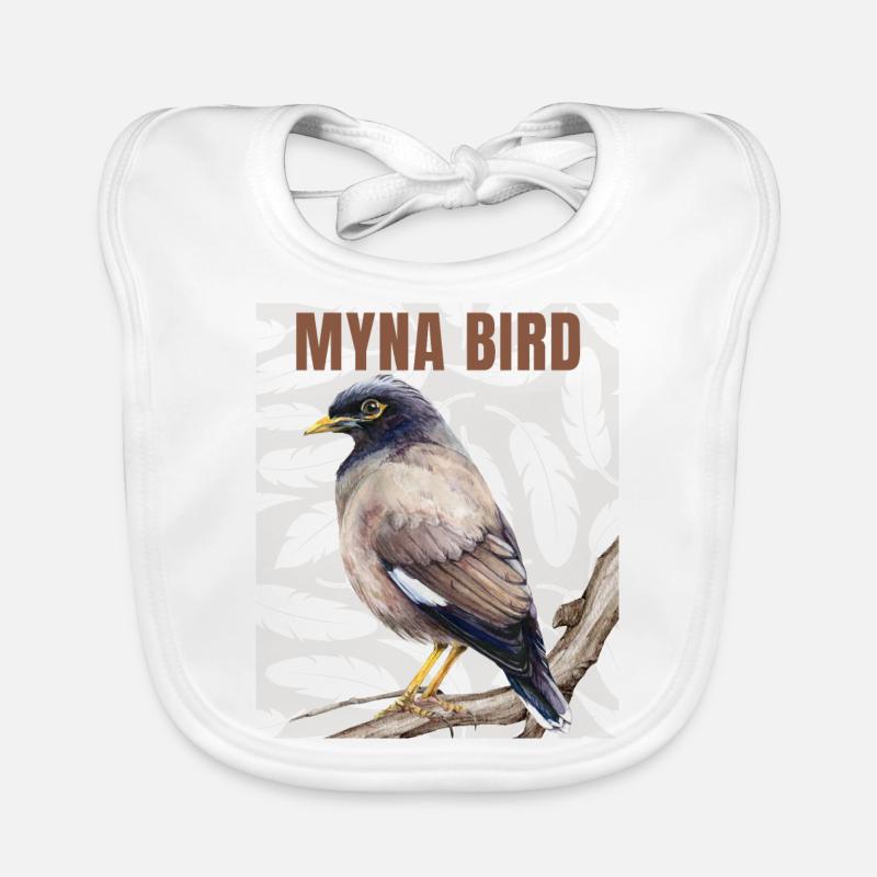 Myna Bird Collection – Eleganz trifft auf Ätherisches Baby Bio-Lätzchen