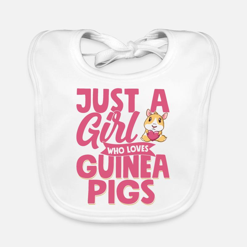 Juste une fille qui aime les cochons d’Inde Cavy amant Roden Bavoir bio Bébé