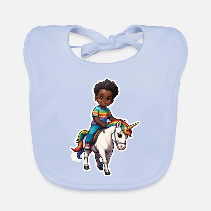 Einhorn Junge Geschenkidee Baby Bio-Lätzchen