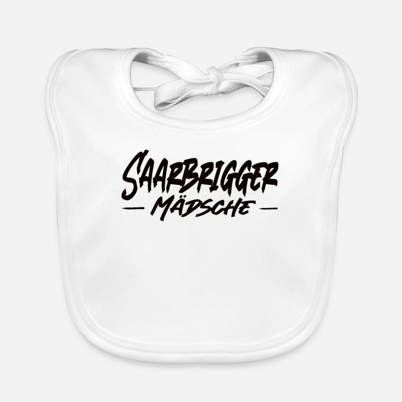 Saarbrigger Mädsche Saarland Saarländisch Dialekt Baby Bio-Lätzchen