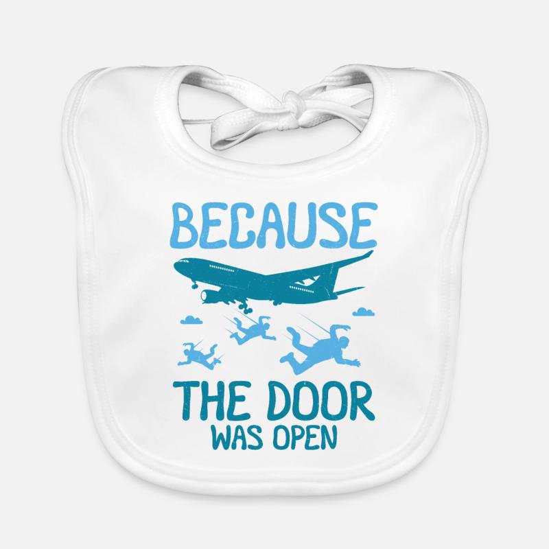 Parce que la porte était ouverte sur le parachutisme Bavoir bio Bébé