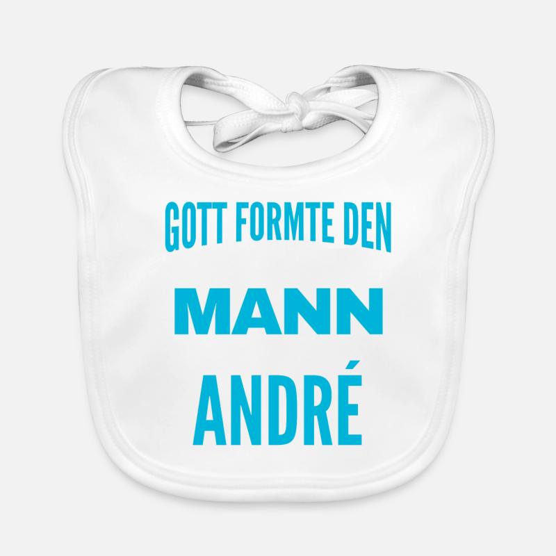 André Name Design Baby Bio-Lätzchen