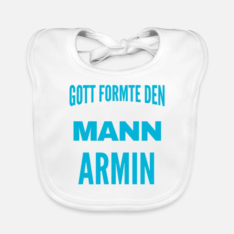Armin Name Design Baby Bio-Lätzchen
