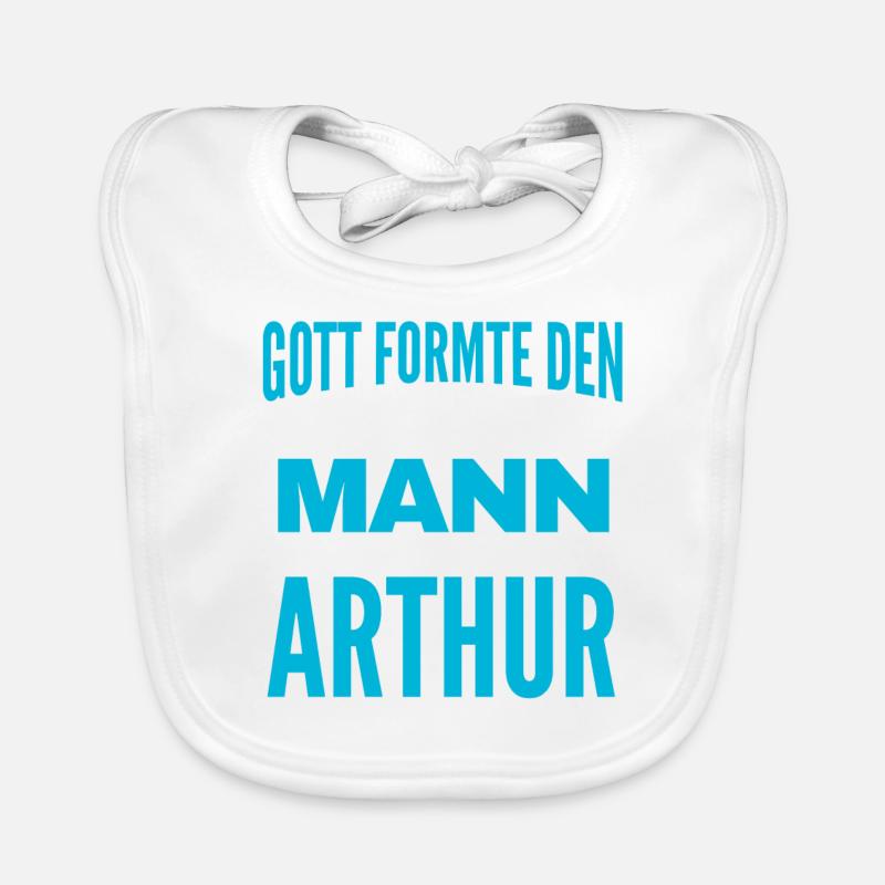 Arthur Name Design Baby Bio-Lätzchen