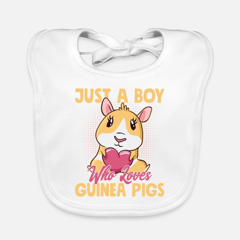 Juste un garçon qui aime les cochons d’Inde rongeur cavy amant Bavoir bio Bébé