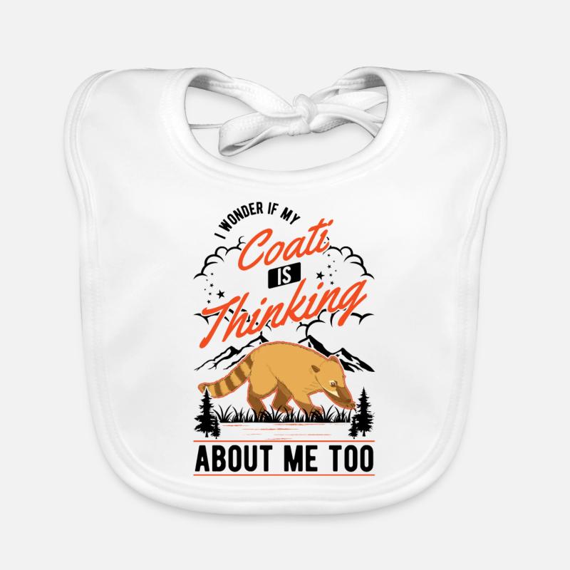 Coati Gift Coati Proboscis Bear Organic Baby Bibs