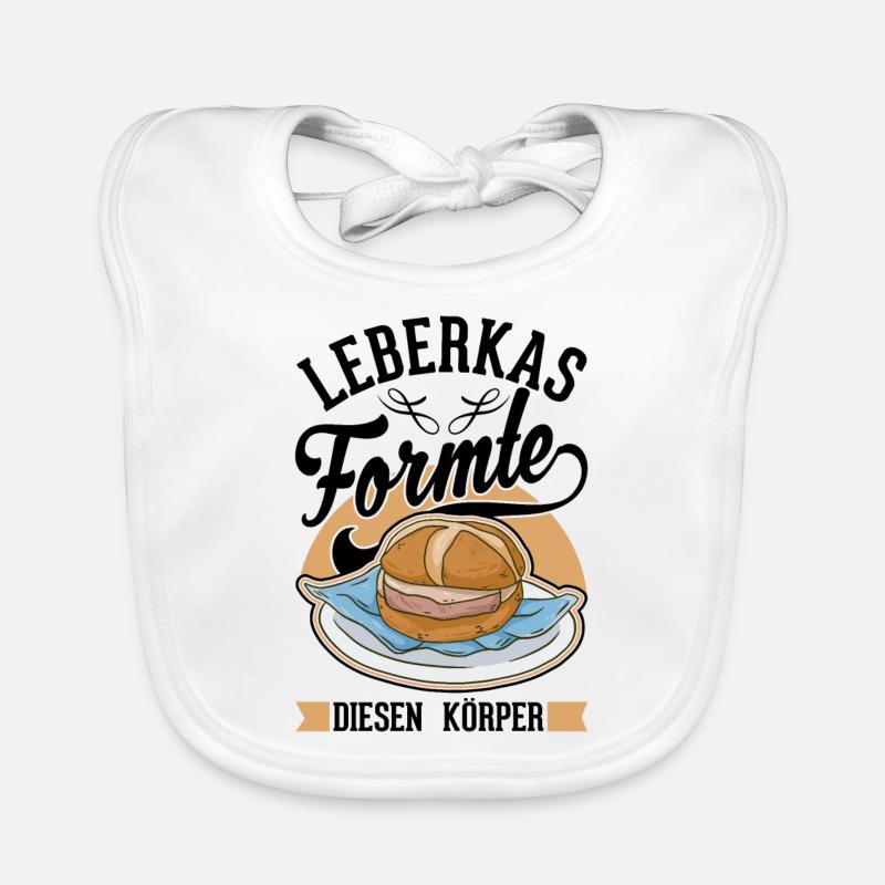 Leberkas formte diesen Körper Leberkäse Baby Bio-Lätzchen