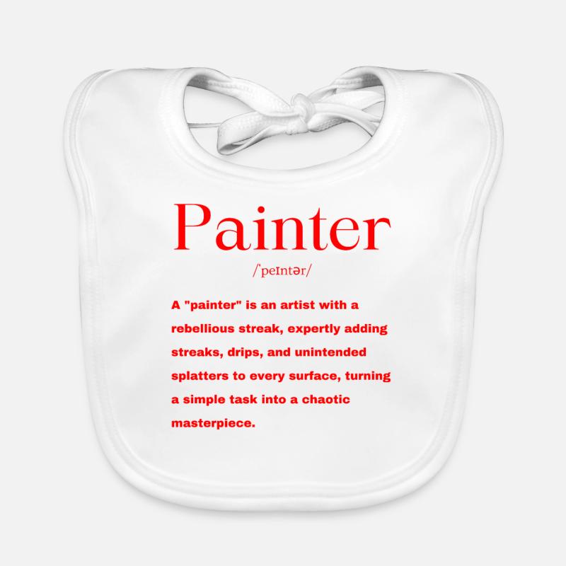 Maler Spruch Baby Bio-Lätzchen