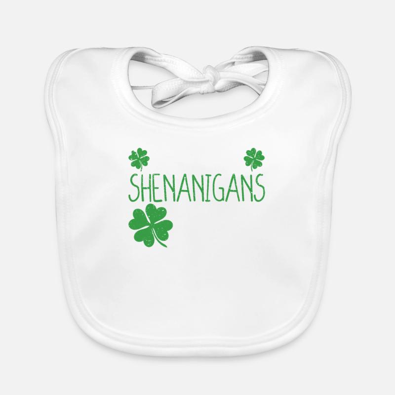 Lassen Sie die Shenanigans beginnen Saint Patricks Baby Bio-Lätzchen