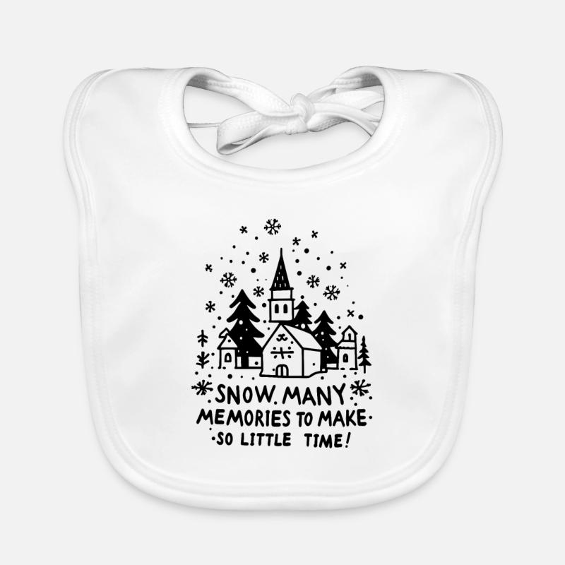 Snow Many Memories To Make So Little Time Organic Baby Bibs