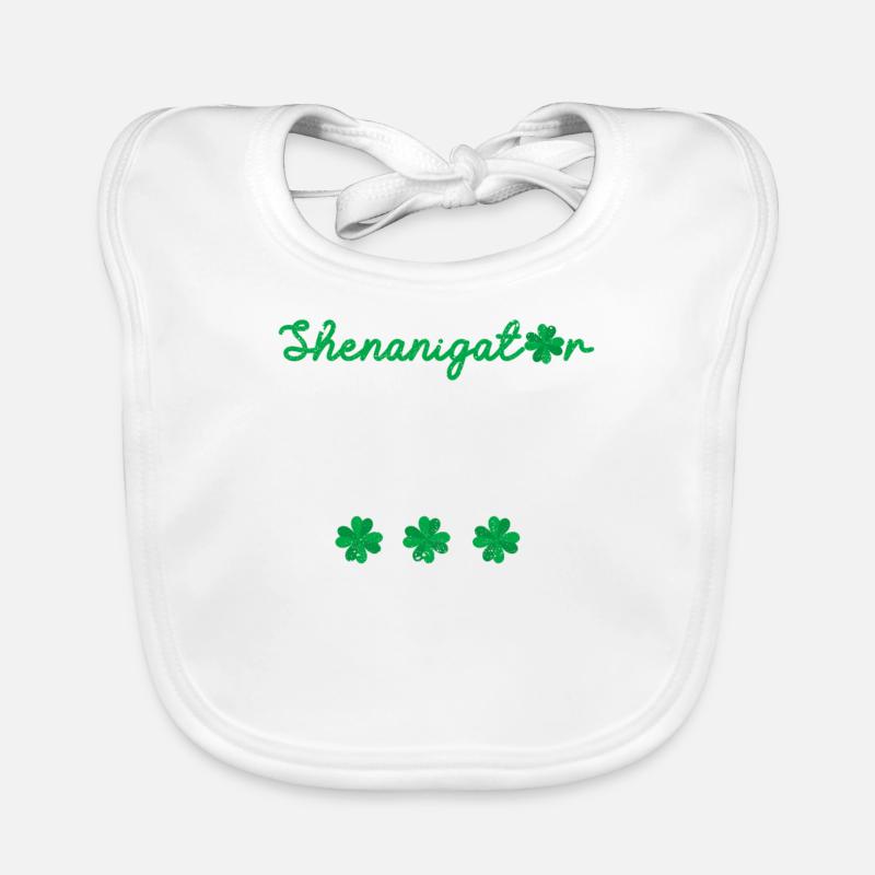 Shenanigator Drôle Irlandais Trèfle Bavoir bio Bébé