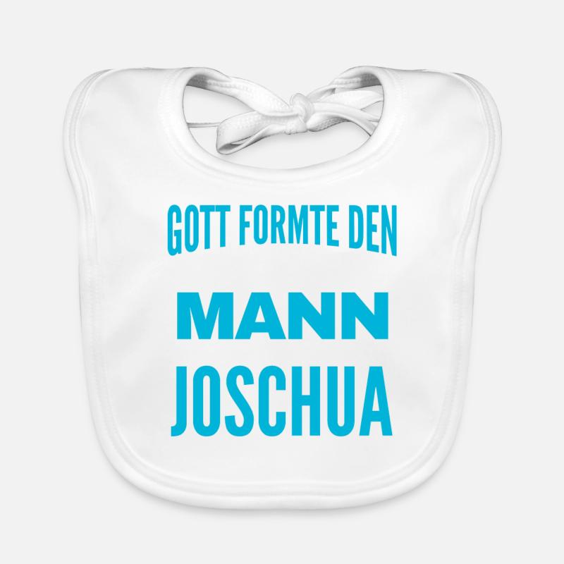 Joschua Name Design Baby Bio-Lätzchen