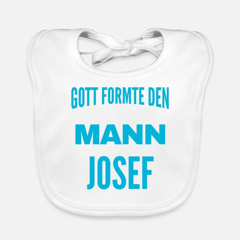 Josef Name Design Baby Bio-Lätzchen
