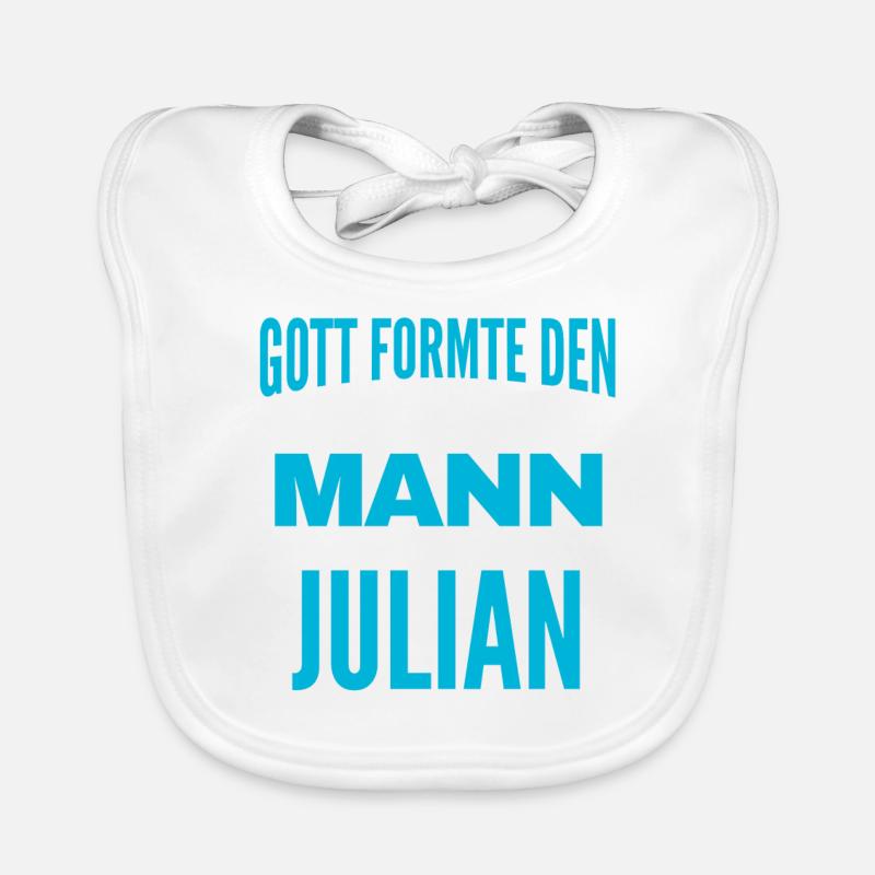 Julian Name Design Baby Bio-Lätzchen