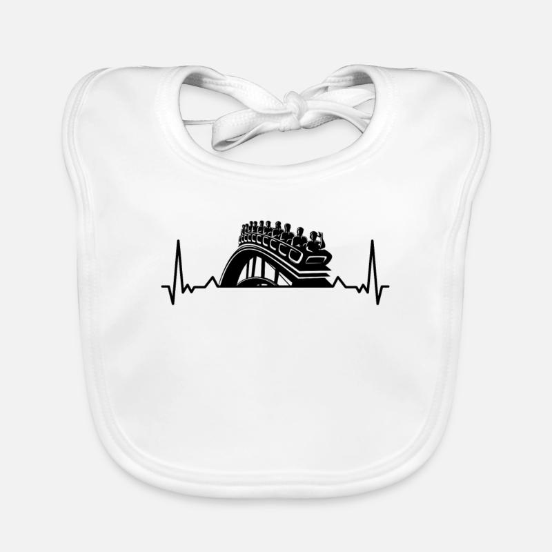 Amusement park, fairground, funfair Organic Baby Bibs
