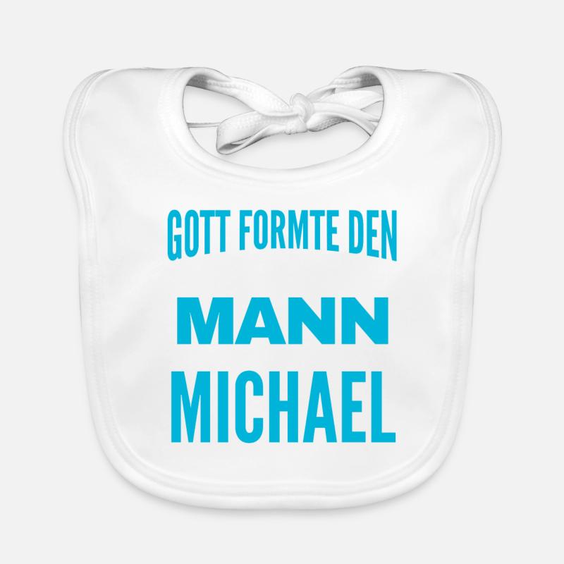 Michael Name Design Baby Bio-Lätzchen