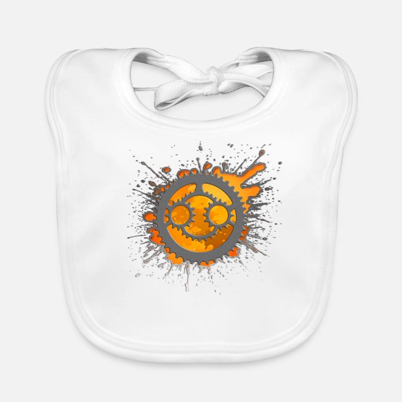 Bicycle Mountain Bike MTB Gift, Gift Idea Organic Baby Bibs