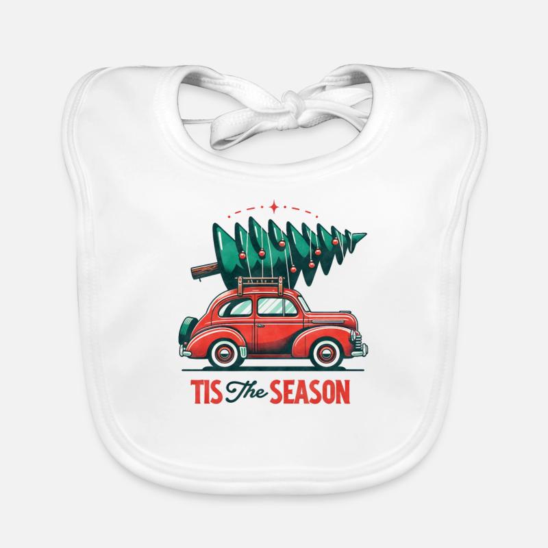 C’est la saison - Funny Holidays Drôle de Noël Bavoir bio Bébé