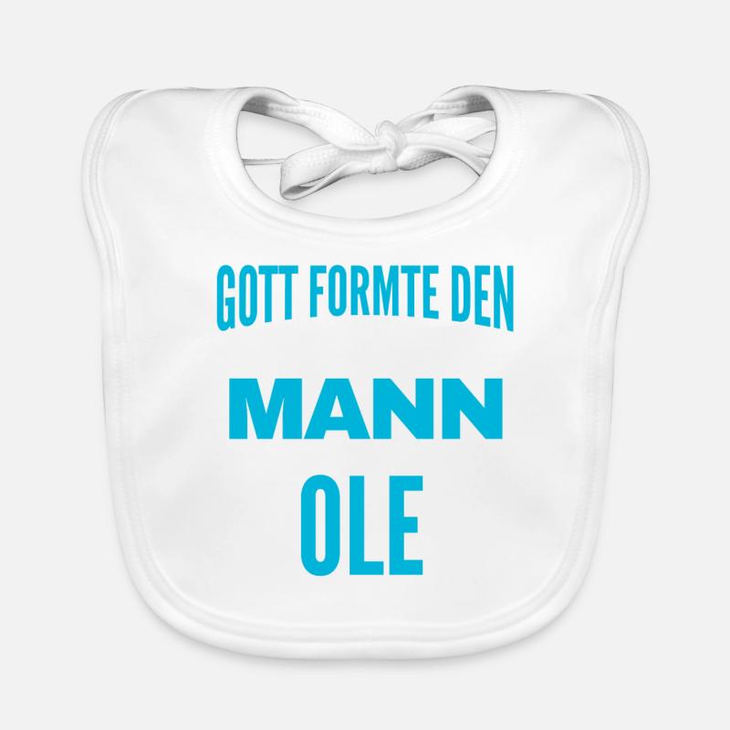 Ole Name Design Baby Bio-Lätzchen