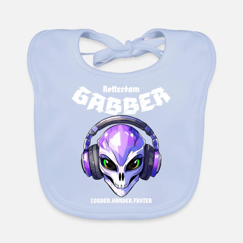 Gabber Rotterdam Techno Hardcore Speedcore Baby Bio-Lätzchen