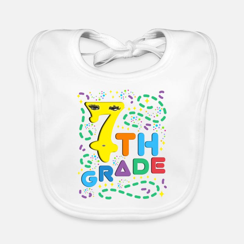 Yellow Seven - 7e année Bavoir bio Bébé
