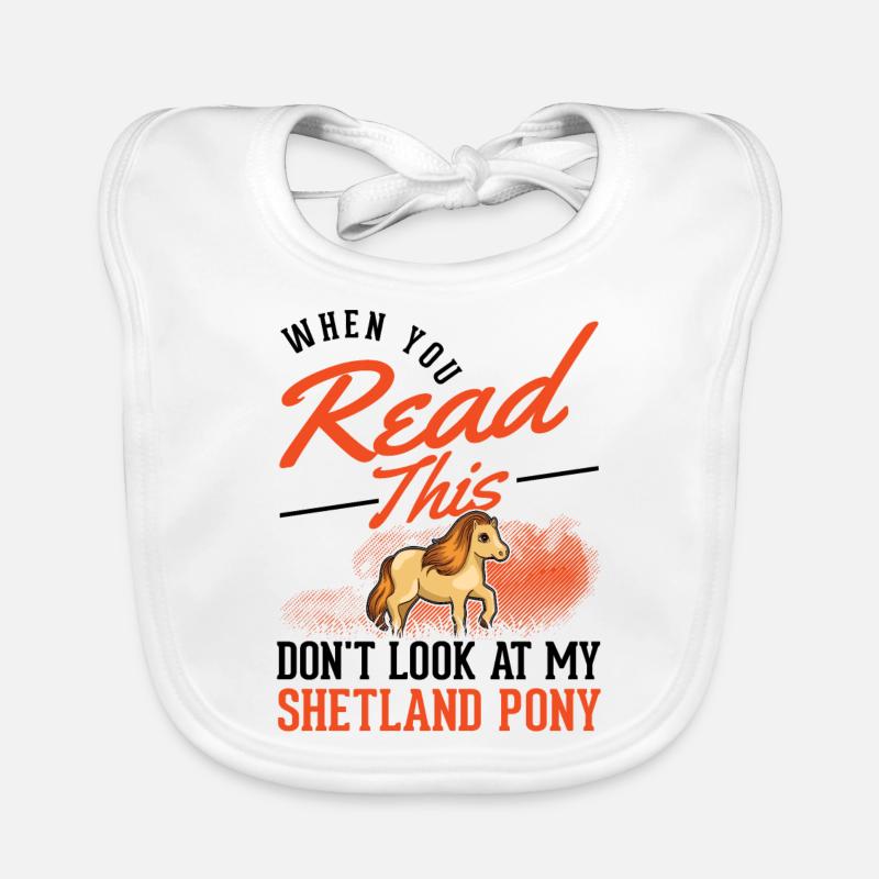 Shetland Pony Geschenk Shetty Baby Bio-Lätzchen