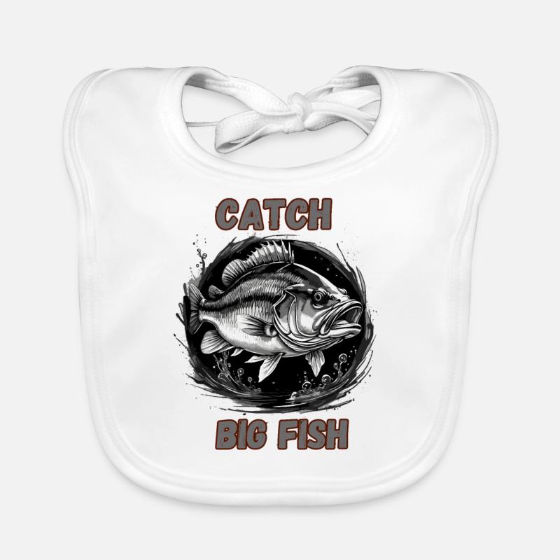 Attraper de gros poissons Bavoir bio Bébé
