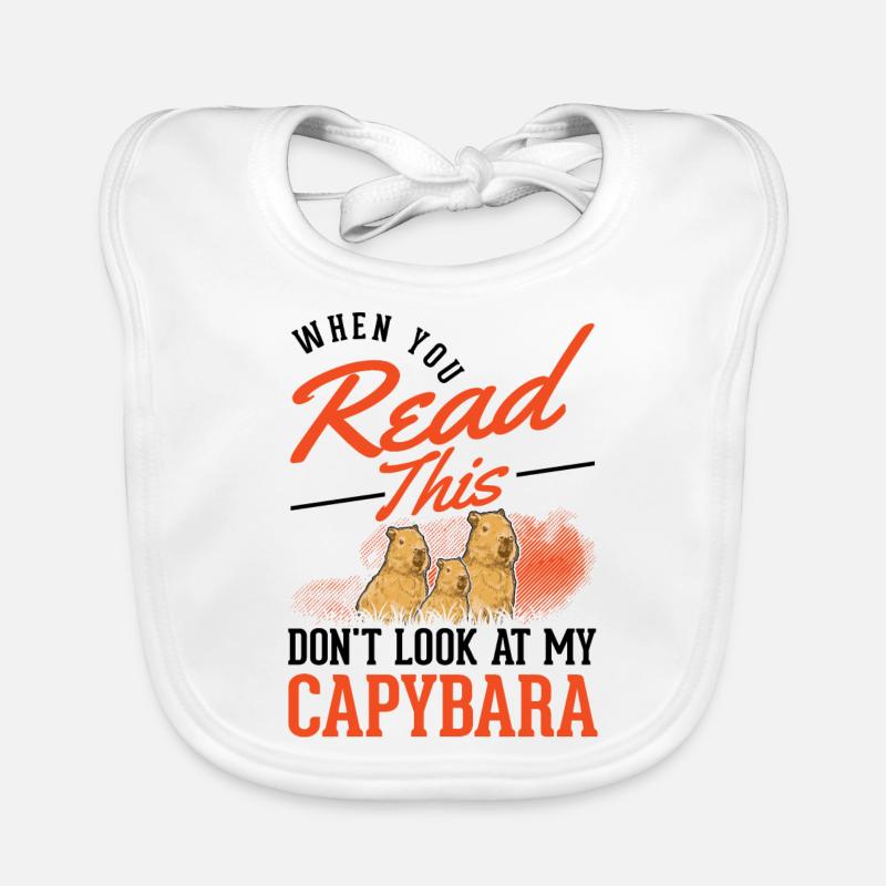 Capybara Cadeau Capibara Capybara Bavoir bio Bébé