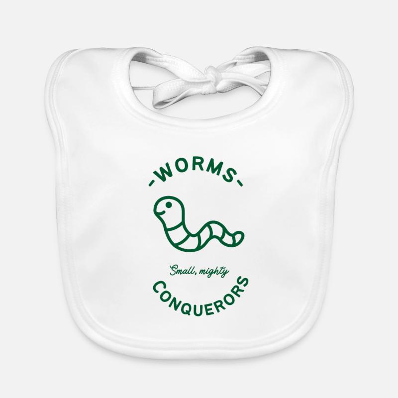 Small Mighty Conquerors Organic Baby Bibs