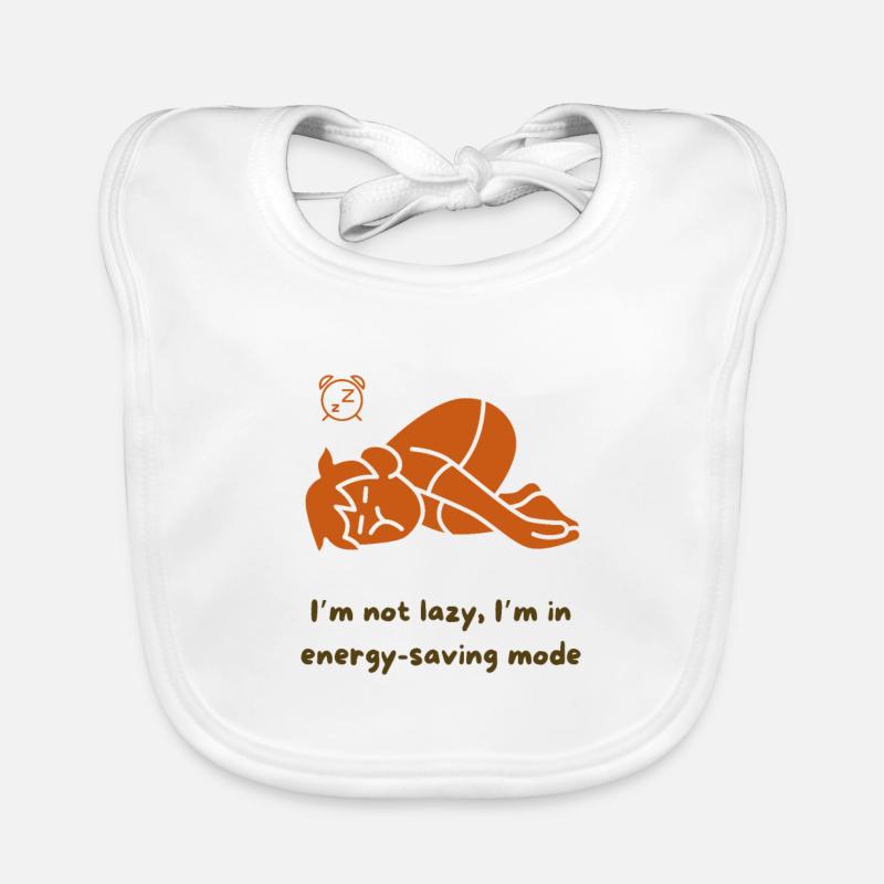 I Am not Lazy Organic Baby Bibs