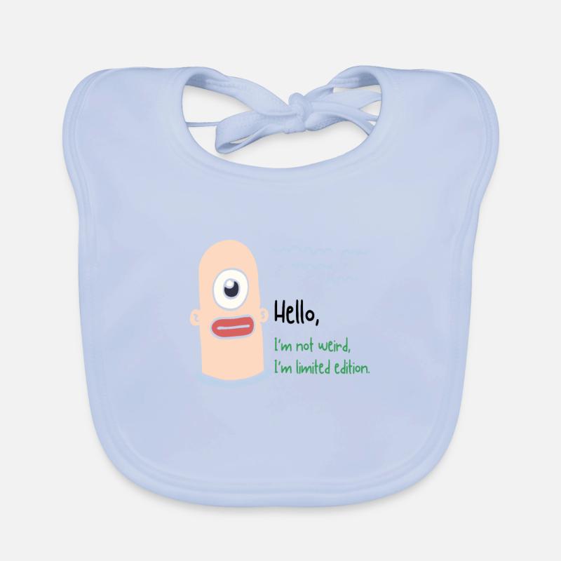 Je ne suis pas bizarre Bavoir bio Bébé